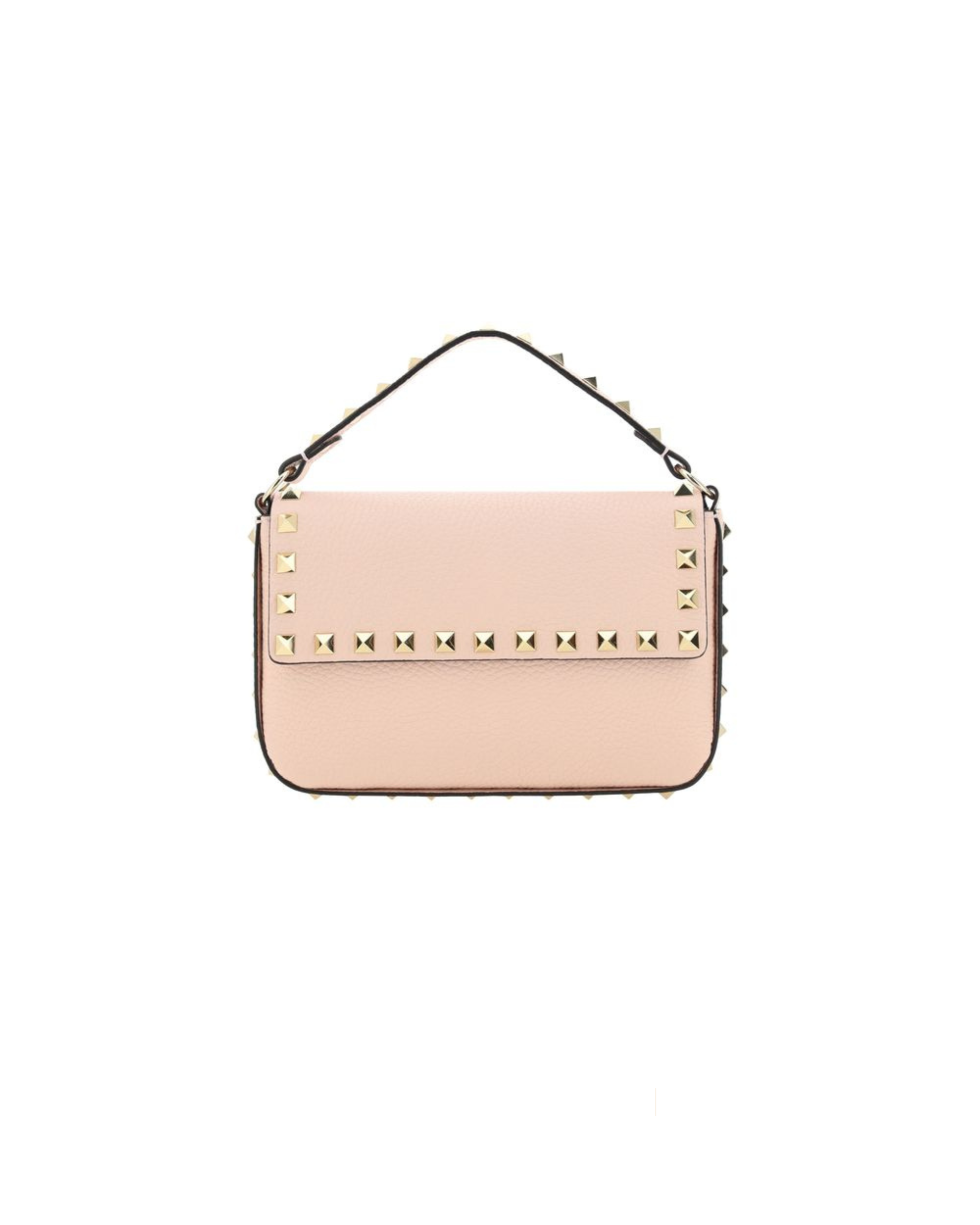 Valentino Garavani – Mini Rockstud Shoulder Bag in Pelle Rosa Cipria
