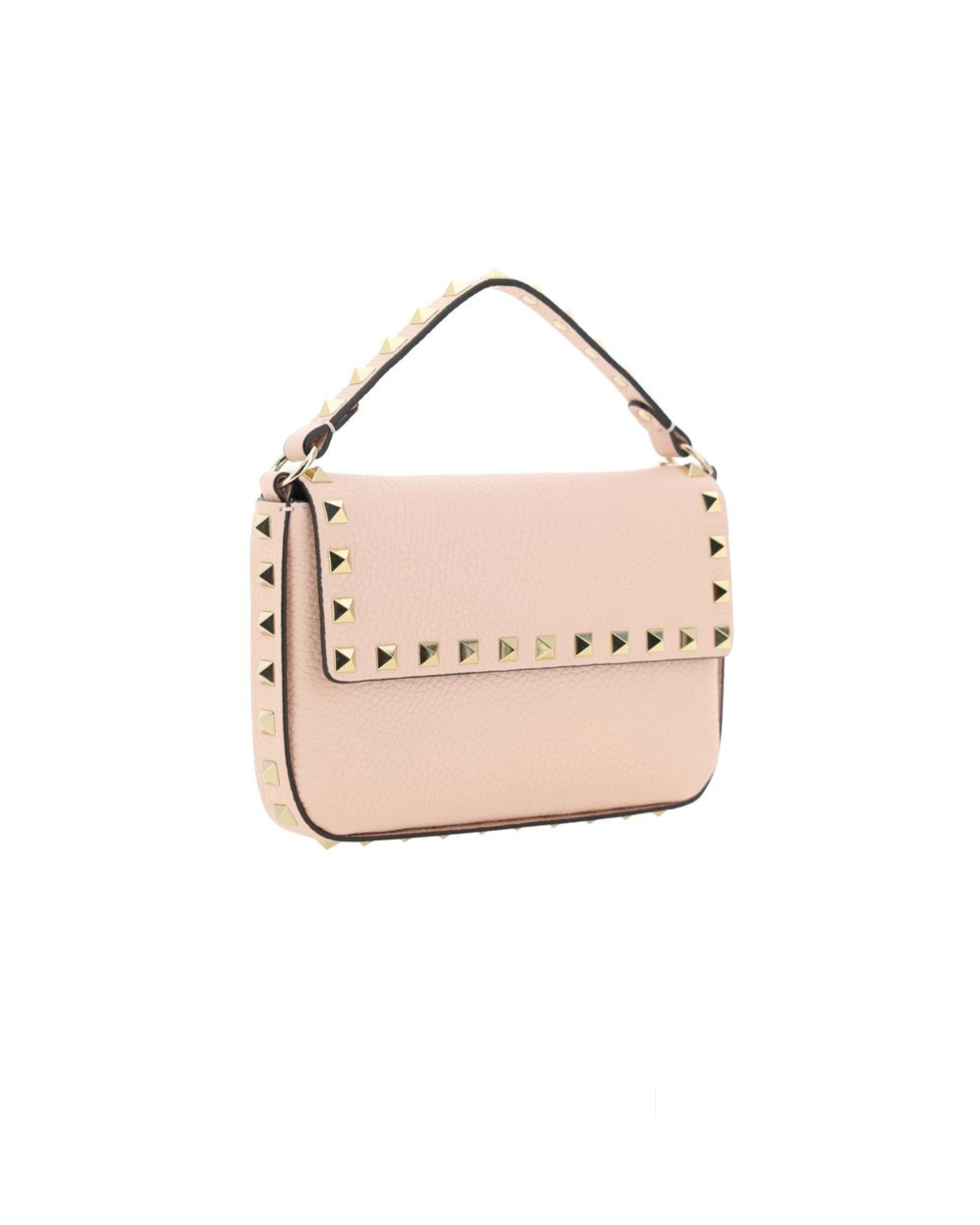 Valentino Garavani – Mini Rockstud Shoulder Bag in Pelle Rosa Cipria