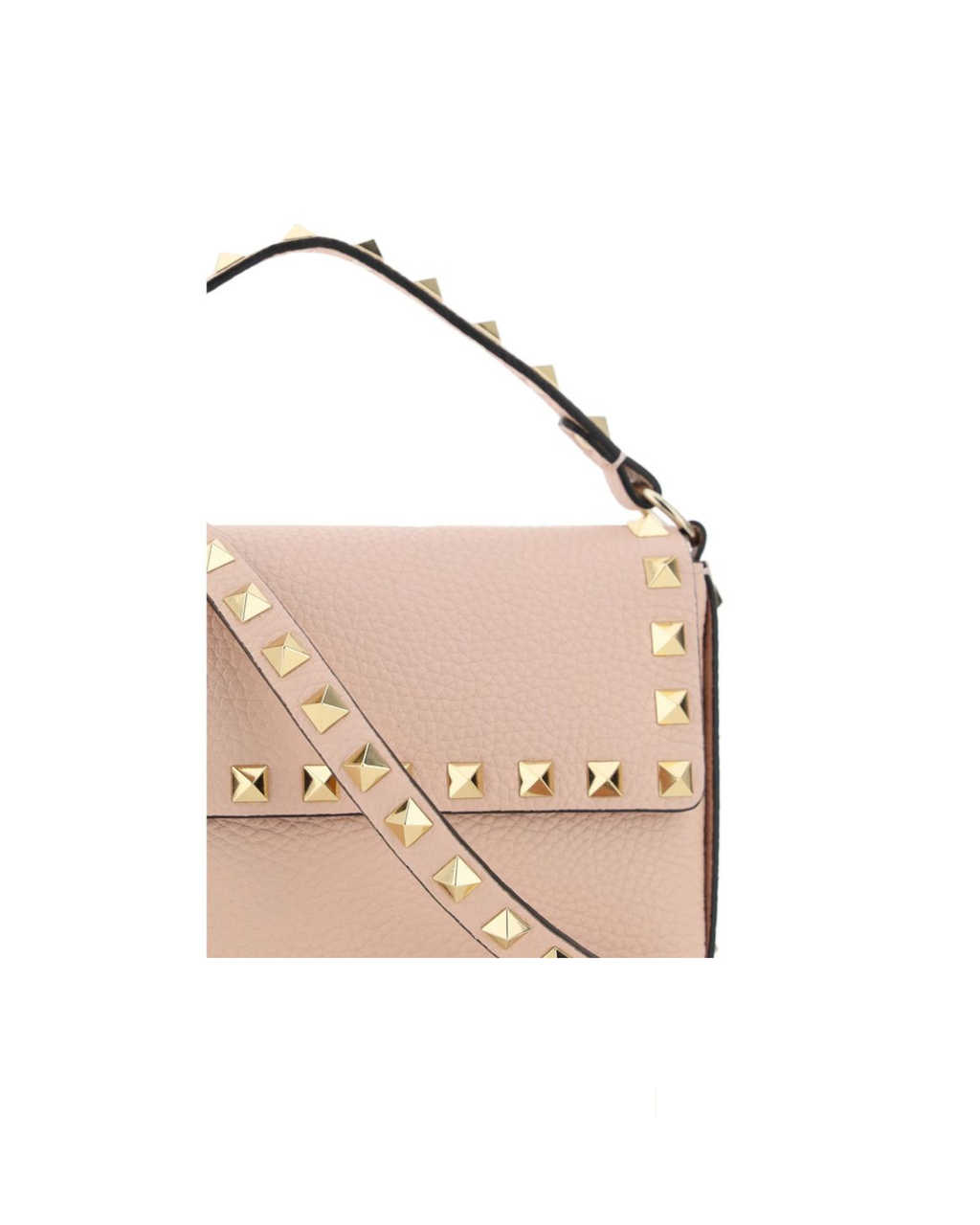 Valentino Garavani – Mini Rockstud Shoulder Bag in Pelle Rosa Cipria