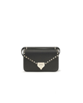 Valentino Garavani – Mini Shoulder Bag Rockstud in Pelle di Vitello Granata