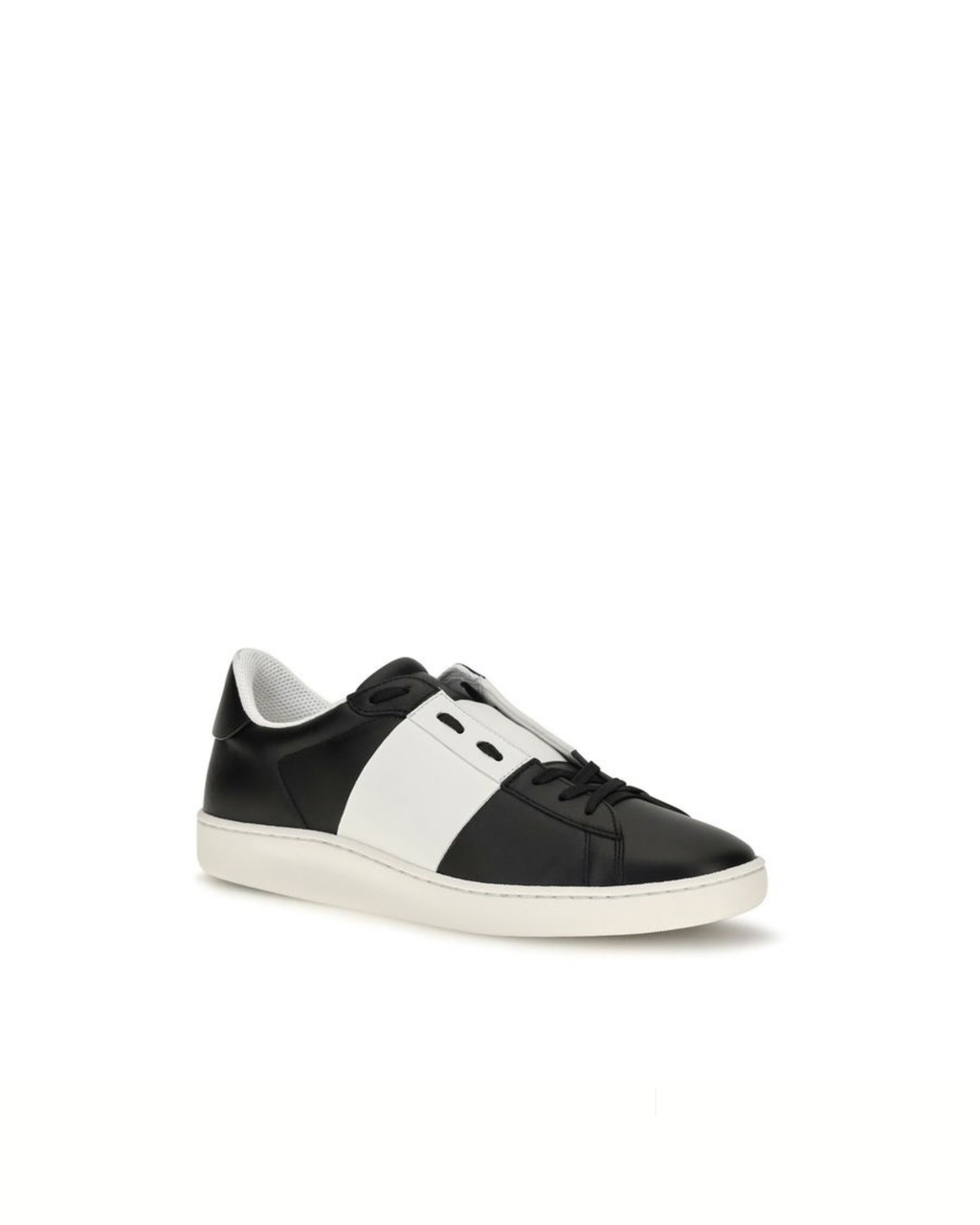 Valentino Garavani - Open Sneakers Nere e Bianche in Pelle