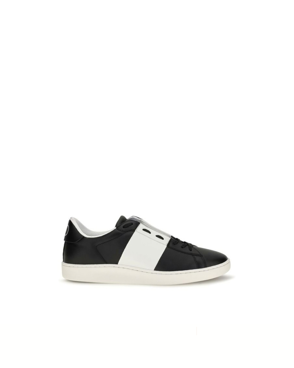 Valentino Garavani - Open Sneakers Nere e Bianche in Pelle