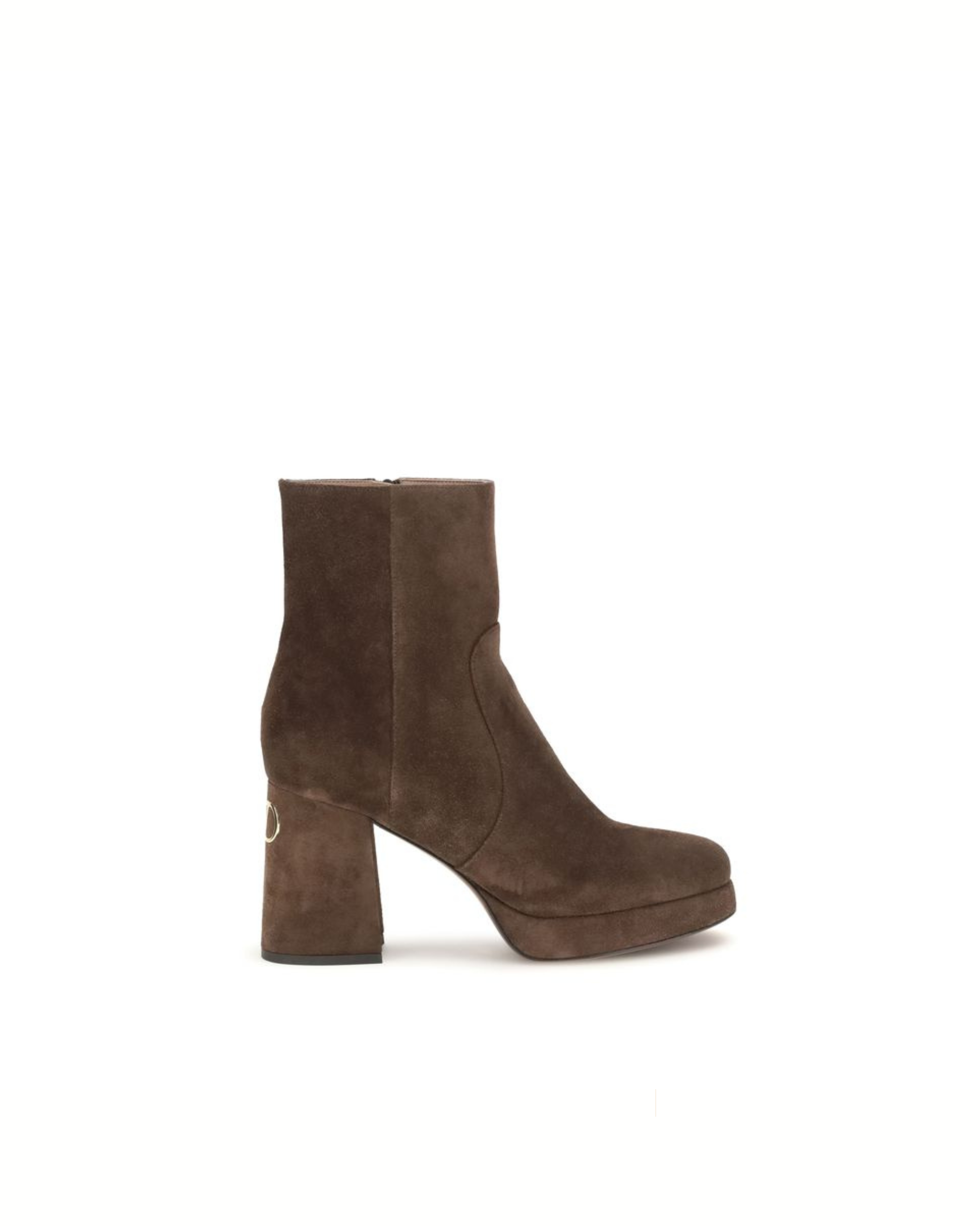 Valentino Garavani - Platform Ankle Boots in Suede Marrone