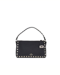 Valentino Garavani - Rockstud Borsa a Spalla Nera in Pelle