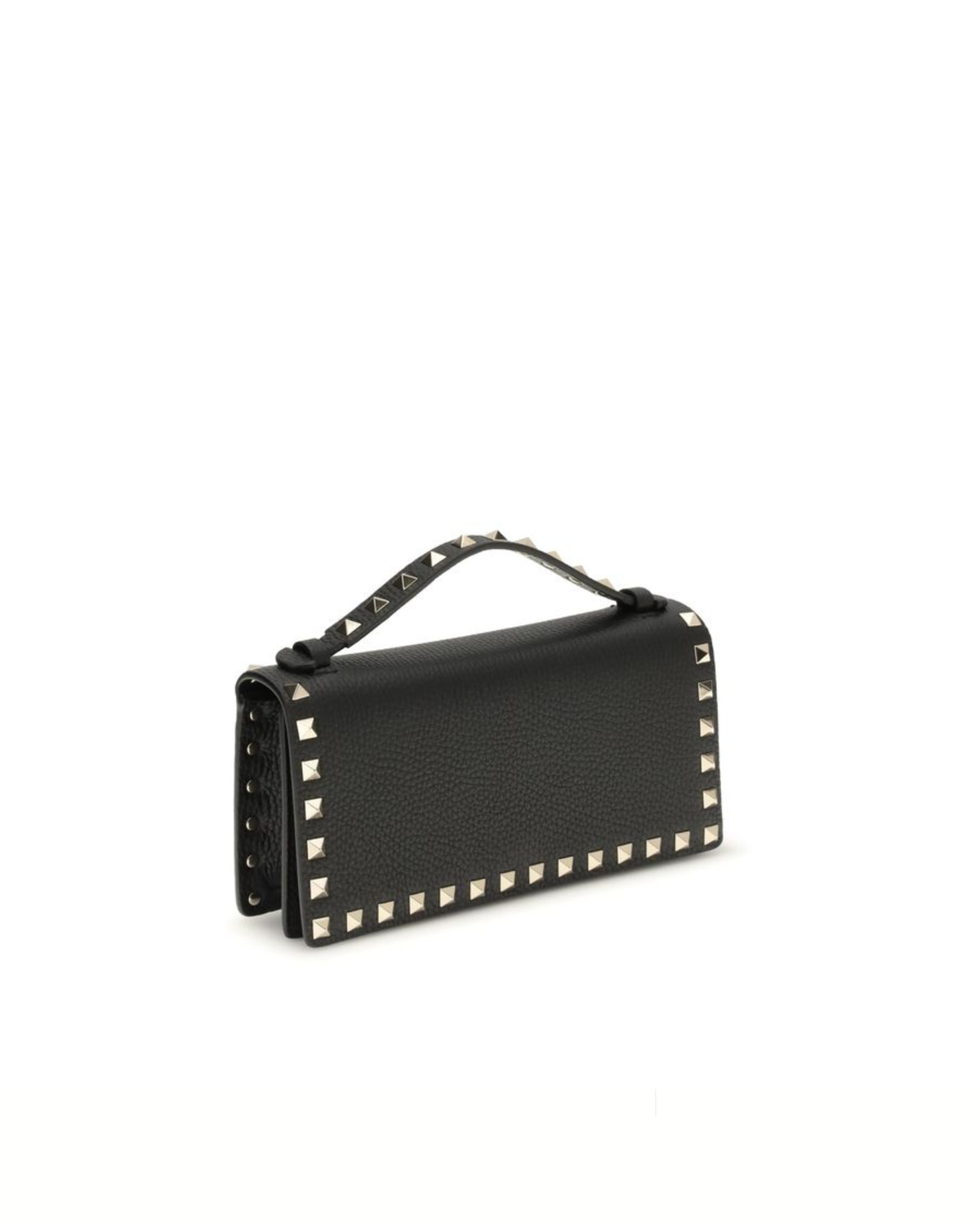 Valentino Garavani - Rockstud Chain Wallet in Pelle Nera
