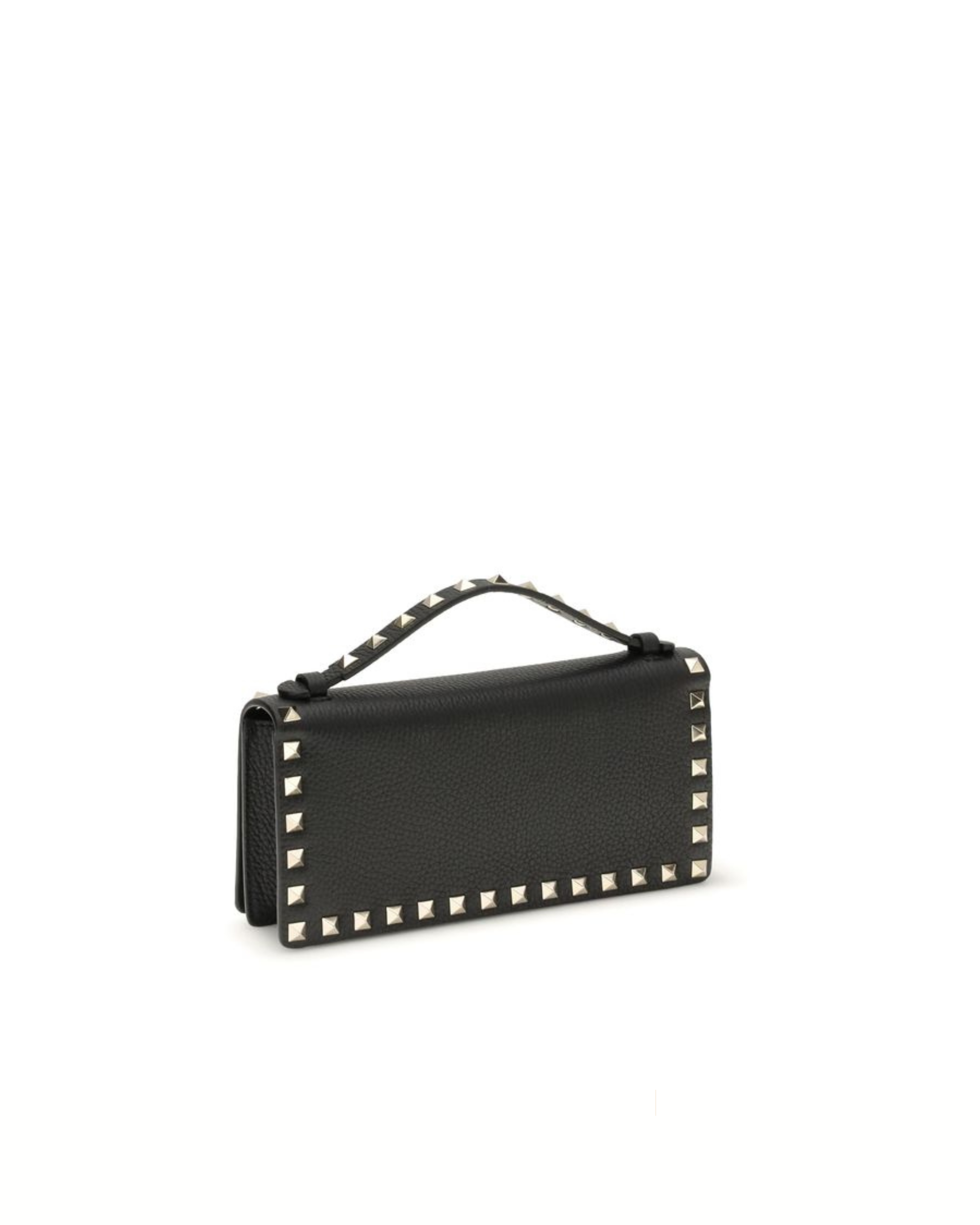Valentino Garavani - Rockstud Chain Wallet in Pelle Nera