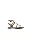 Valentino Garavani Rockstud Sandali Neri in Pelle