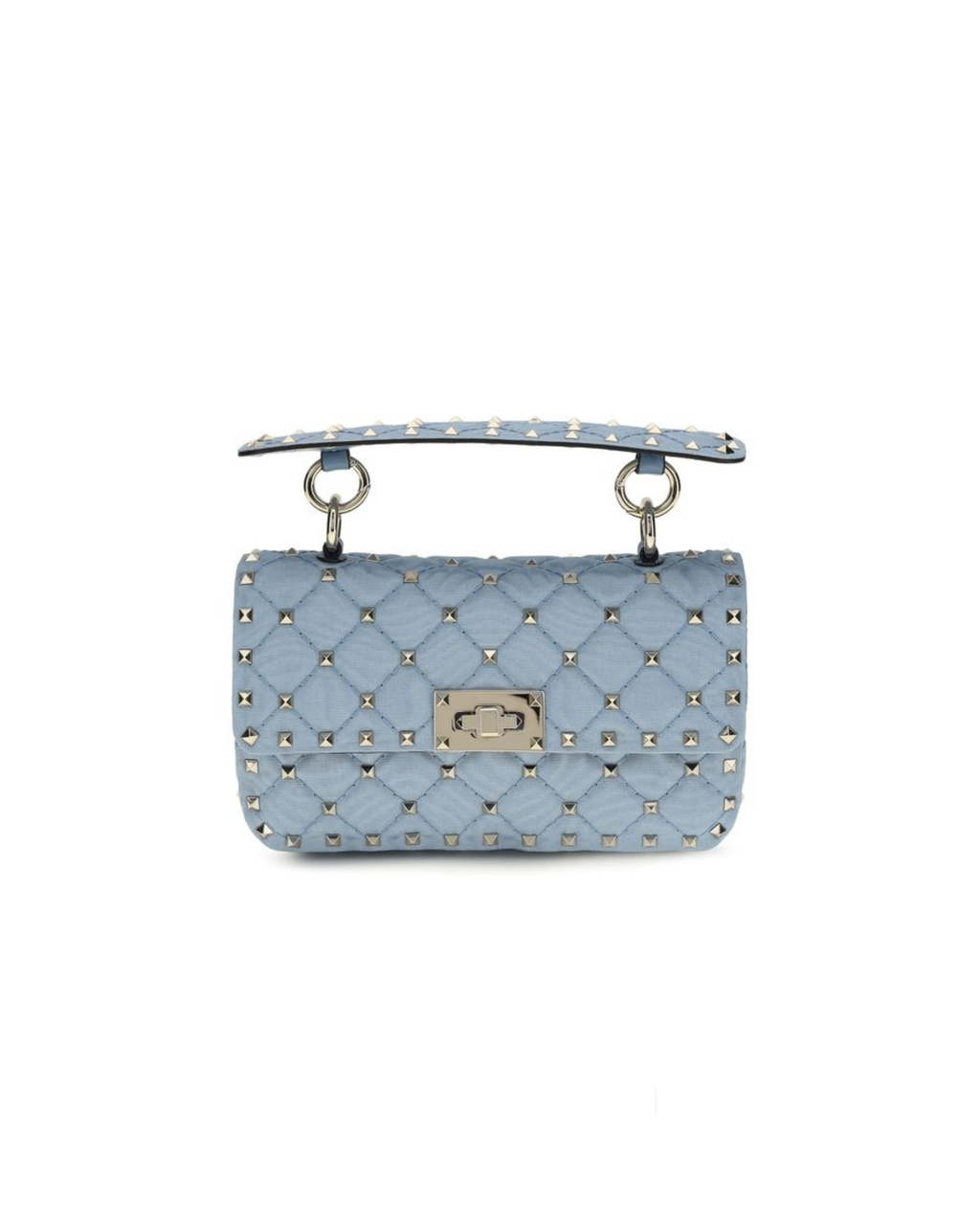 Valentino Garavani – Rockstud Spike Shoulder Bag Azzurro