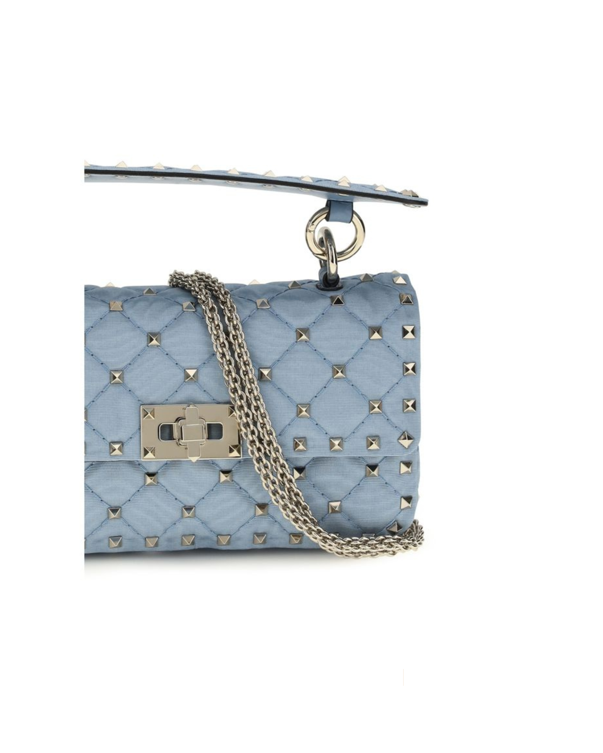 Valentino Garavani – Rockstud Spike Shoulder Bag Azzurro