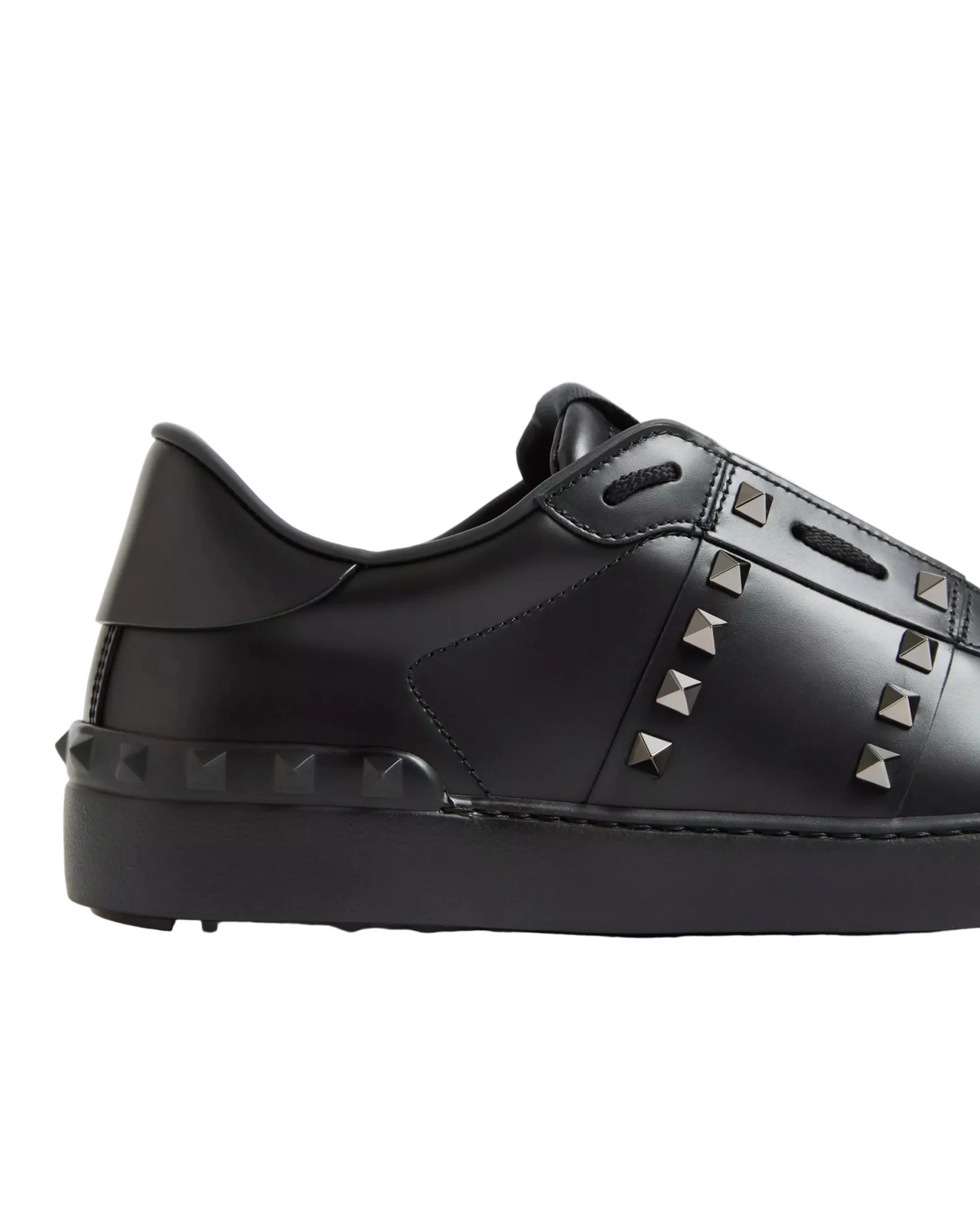 Valentino Garavani Rockstud Untitled Sneakers Nere in Pelle
