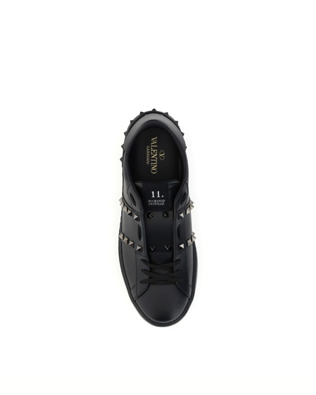 Valentino Garavani Rockstud Untitled Sneakers Nere in Pelle