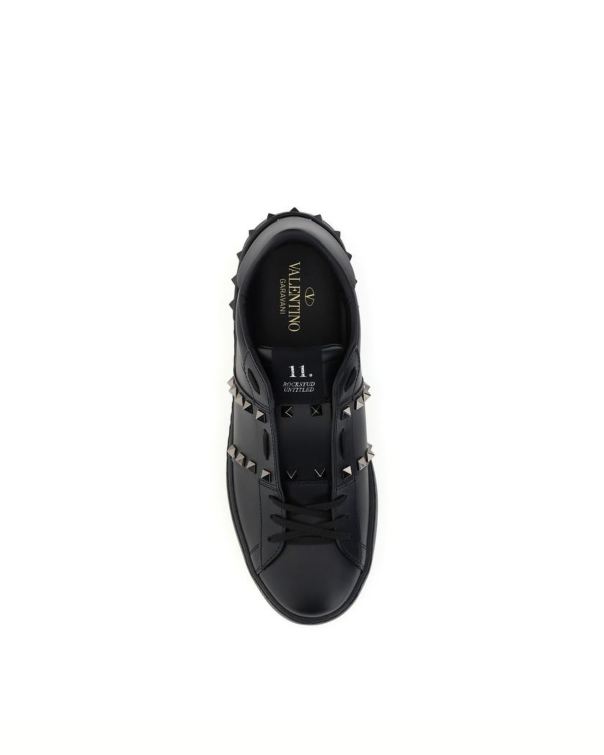 Valentino Garavani Rockstud Untitled Sneakers Nere in Pelle