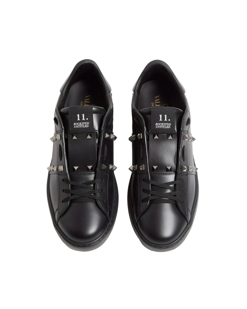 Valentino Garavani Rockstud Untitled Sneakers Nere in Pelle
