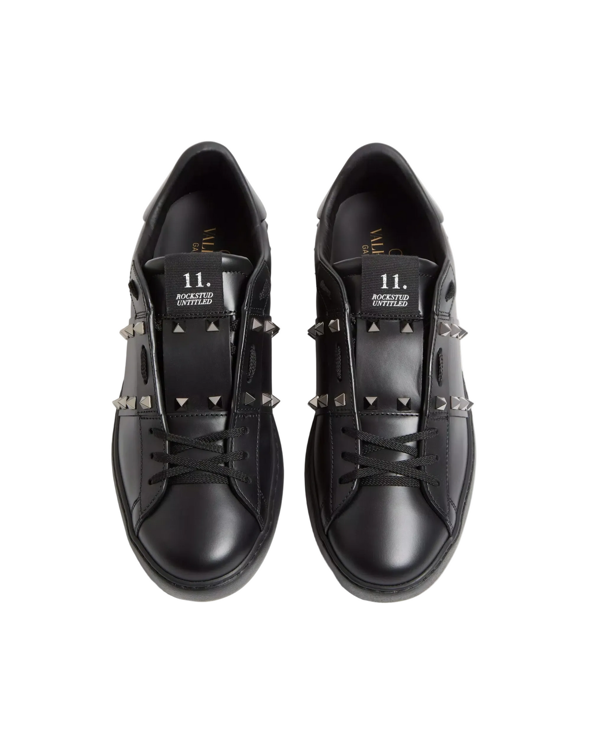 Valentino Garavani Rockstud Untitled Sneakers Nere in Pelle
