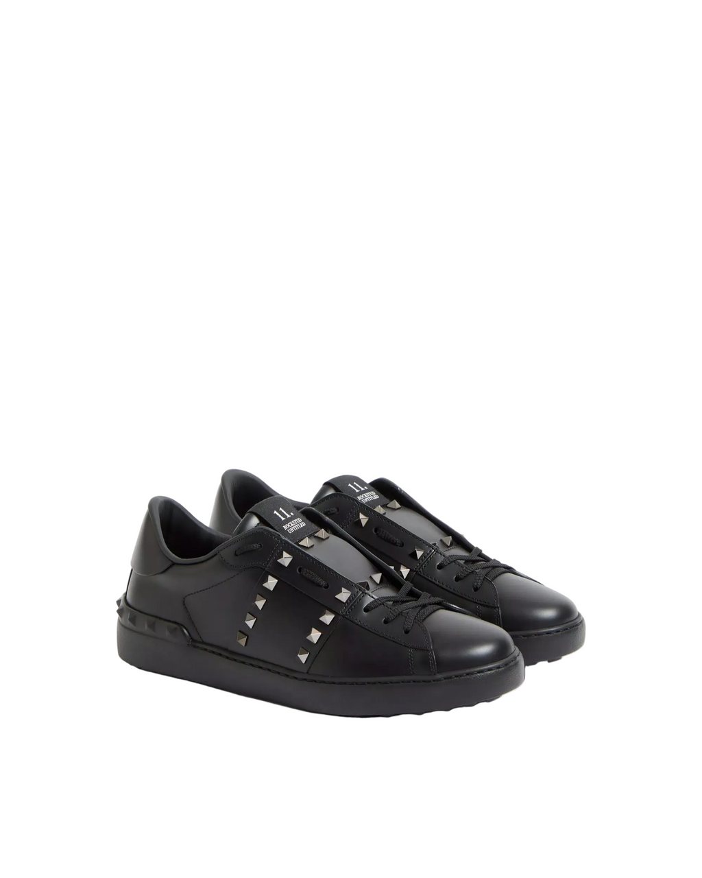 Valentino Garavani Rockstud Untitled Sneakers Nere in Pelle