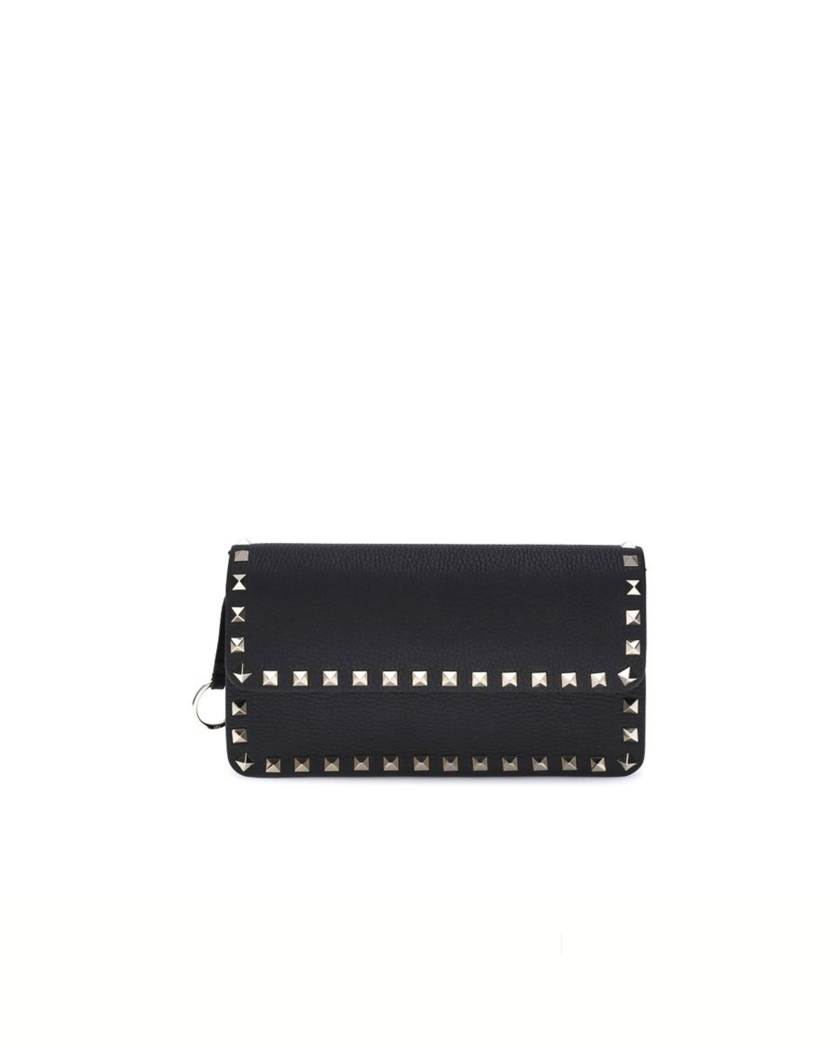 Valentino Garavani - Rockstud Wallet con Tracolla in Pelle Nera