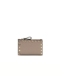 Valentino Garavani - Rockstud Zip Card Holder in Pelle Rosa