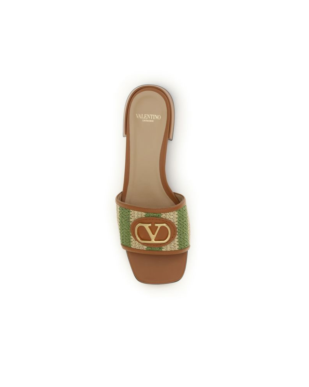 Valentino Garavani – Sandali Slide VLogo Signature in Raffia