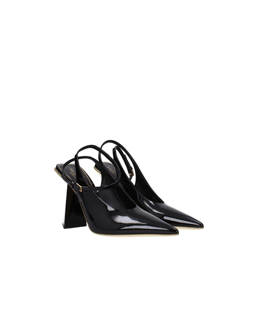 Valentino Garavani – Slingback in Vernice con Tacco Scultoreo