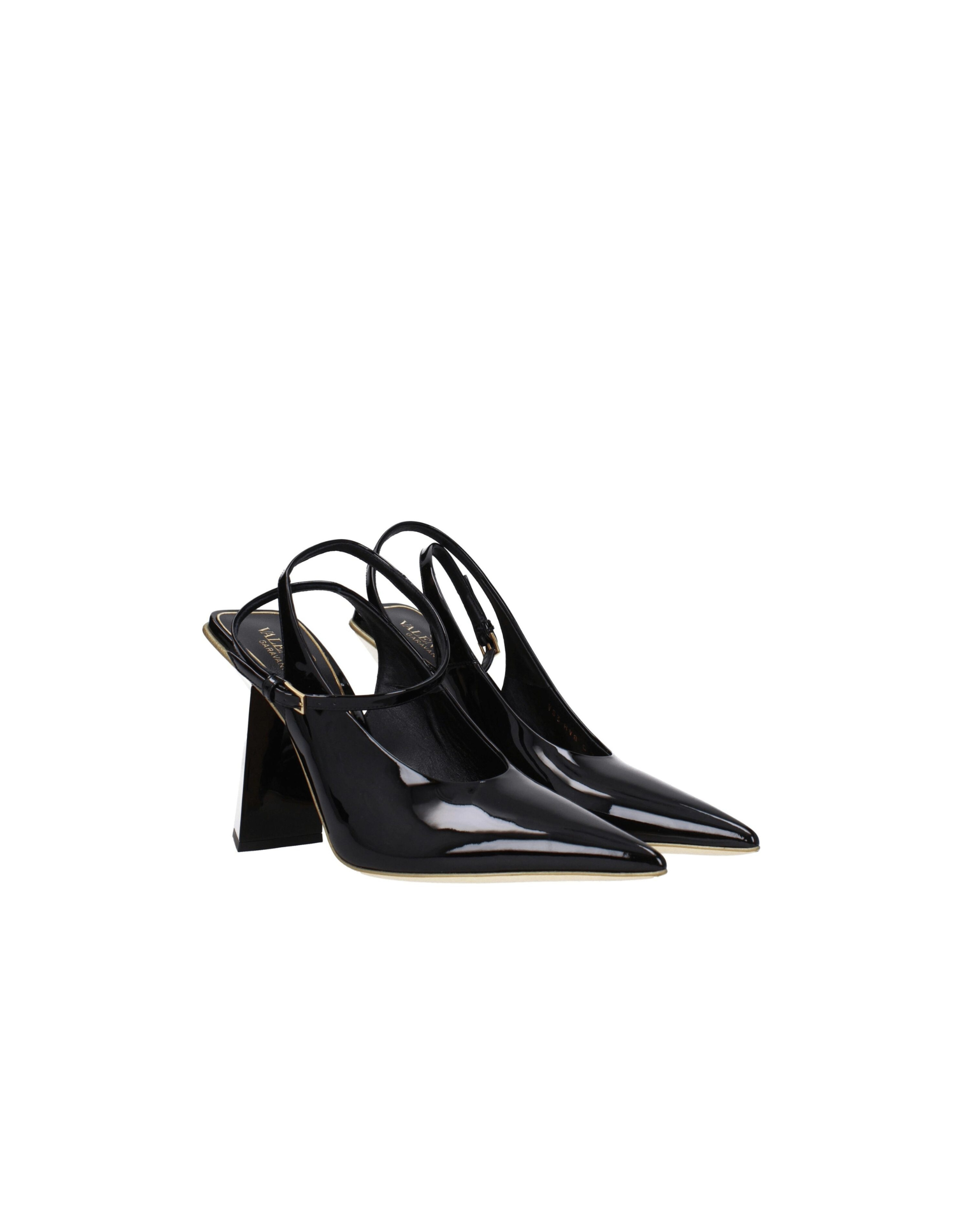Valentino Garavani – Slingback in Vernice con Tacco Scultoreo
