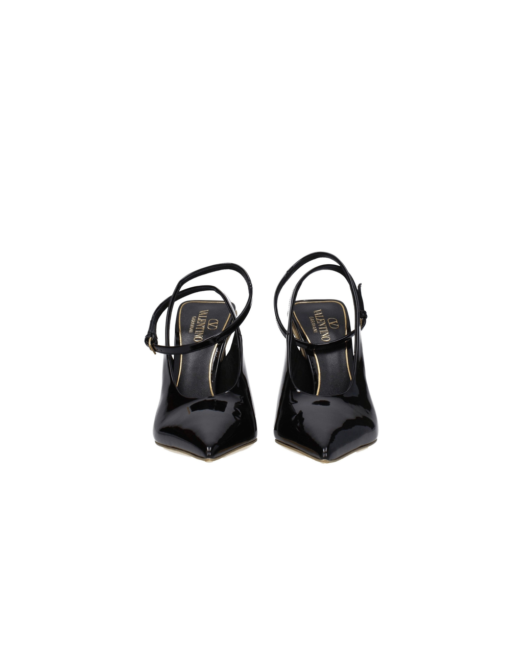 Valentino Garavani – Slingback in Vernice con Tacco Scultoreo