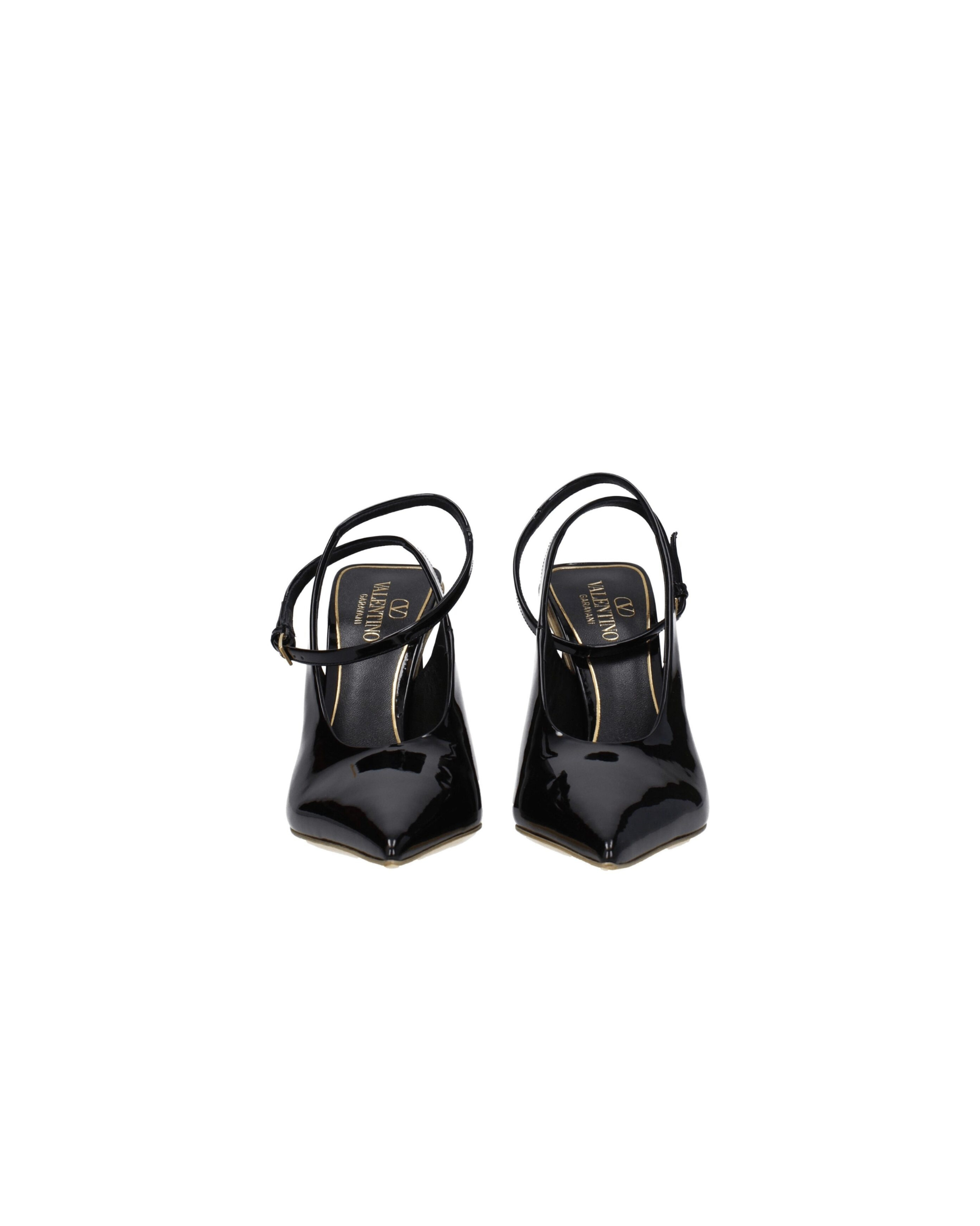 Valentino Garavani – Slingback in Vernice con Tacco Scultoreo