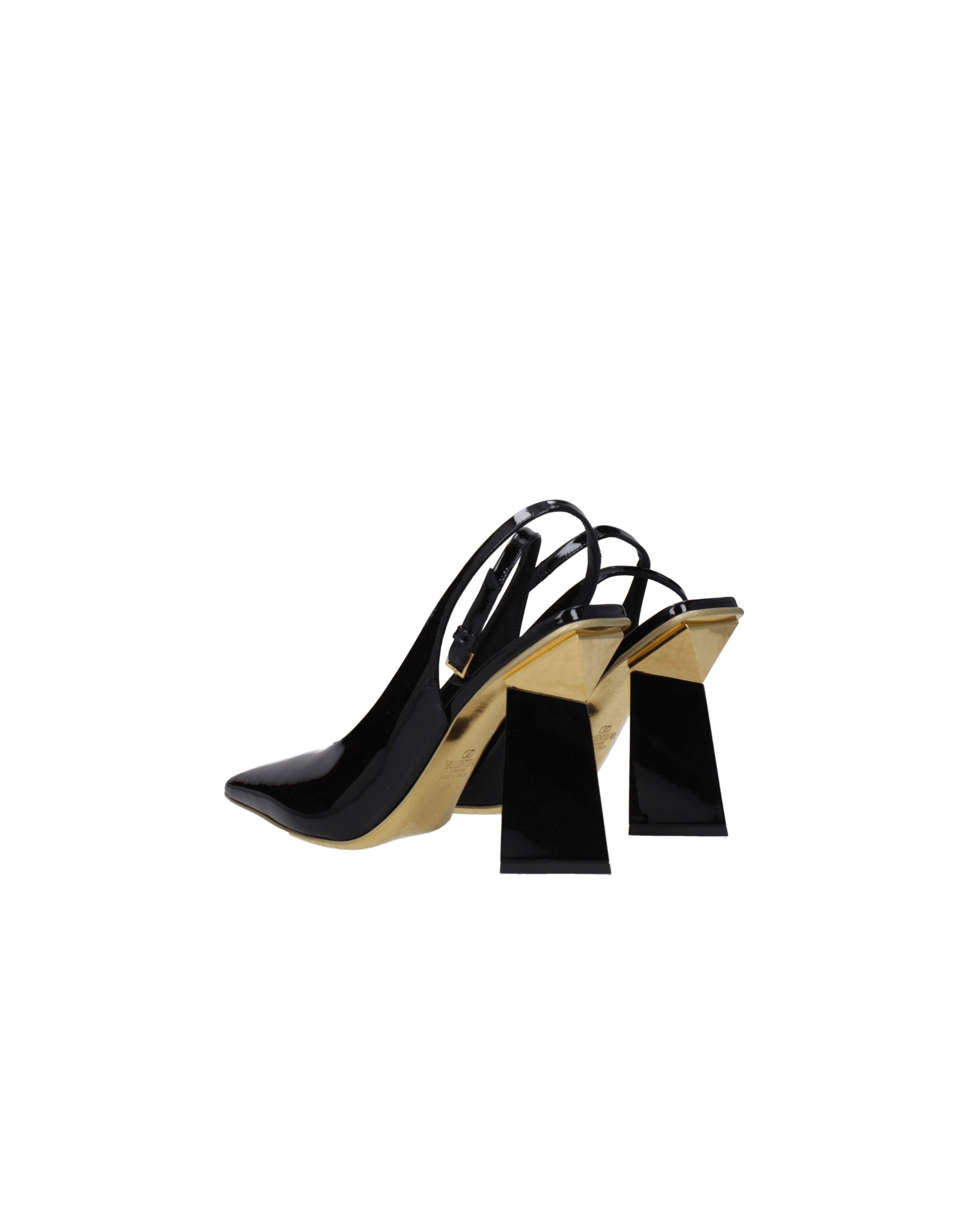 Valentino Garavani – Slingback in Vernice con Tacco Scultoreo