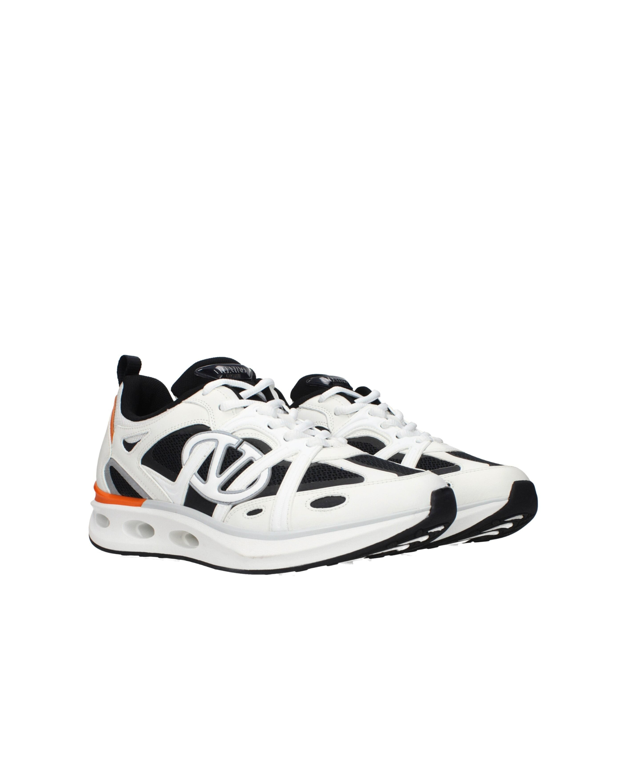 Valentino Garavani – Sneakers in Tessuto Tecnico e Pelle con Maxi VLogo