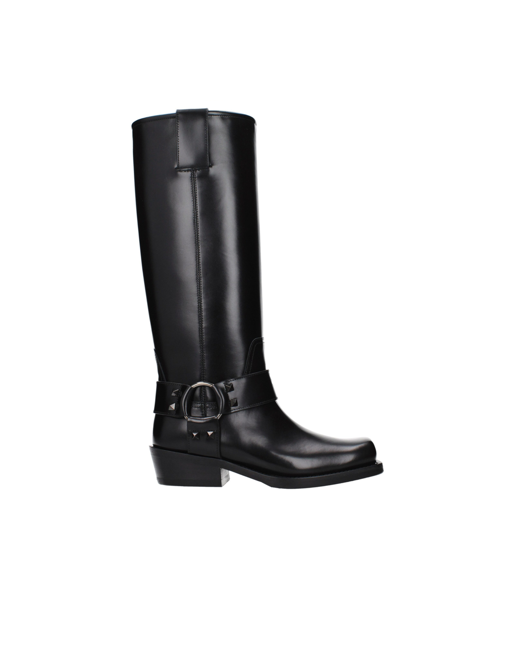 Valentino Garavani – Stivali in Pelle con Rockstud e Harness