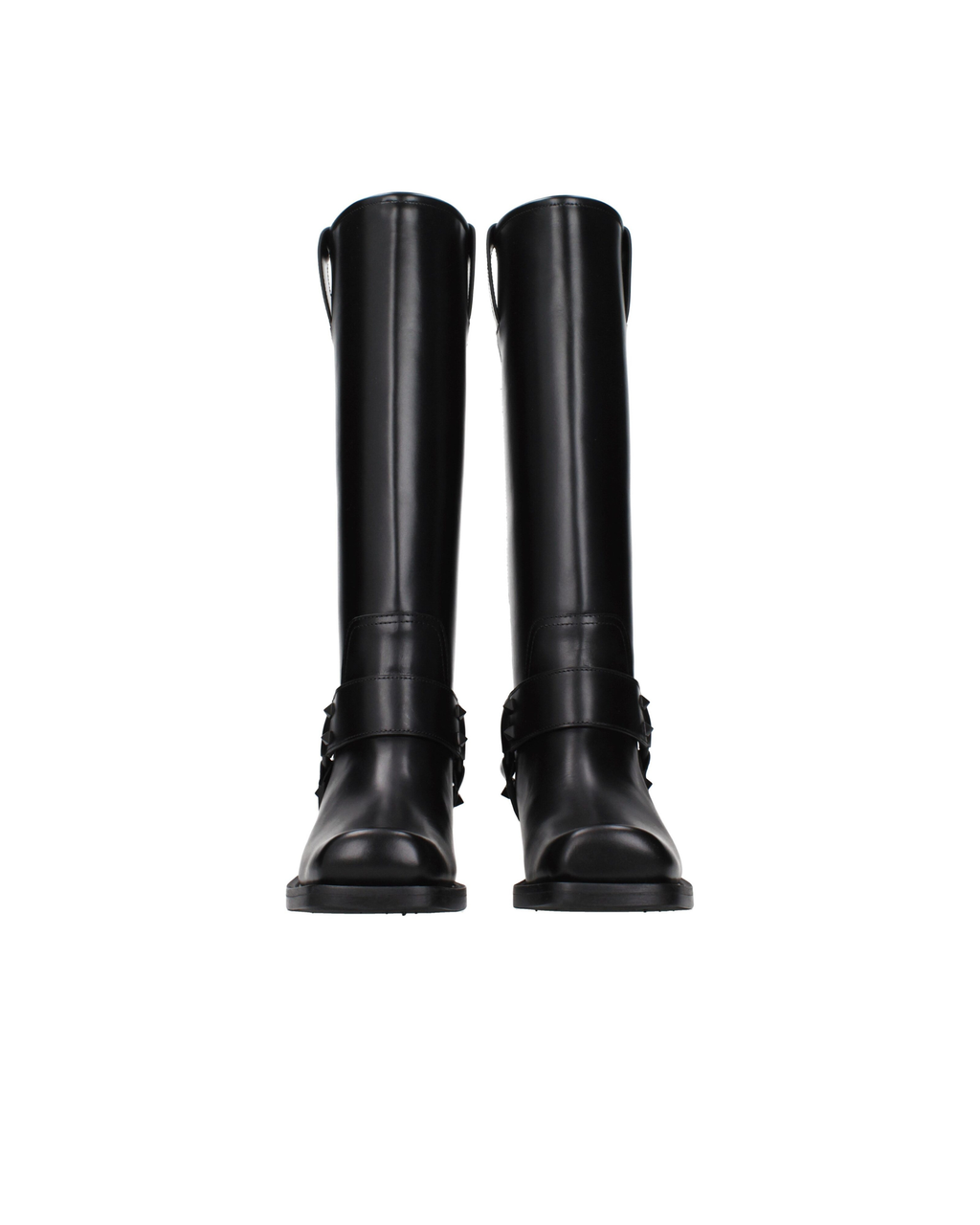 Valentino Garavani – Stivali in Pelle con Rockstud e Harness