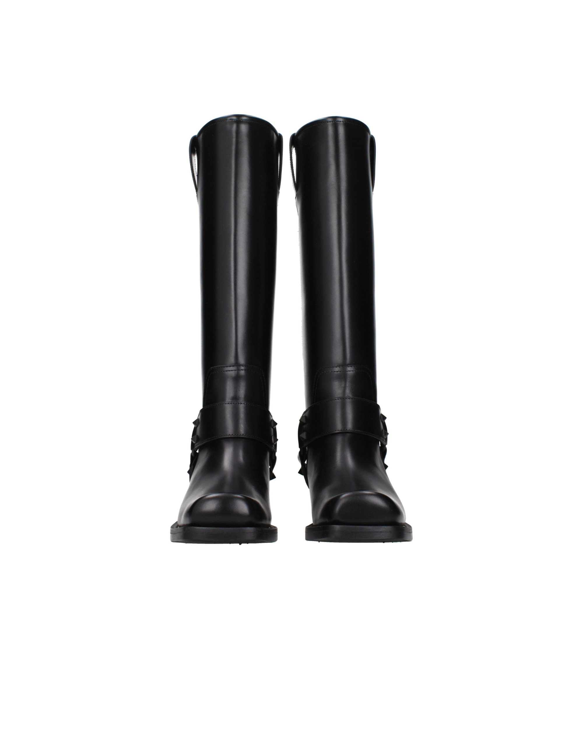 Valentino Garavani – Stivali in Pelle con Rockstud e Harness