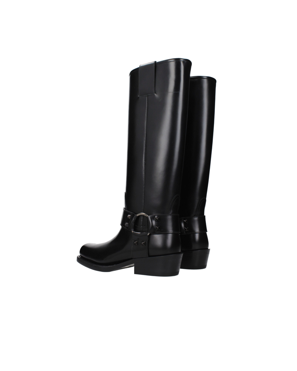 Valentino Garavani – Stivali in Pelle con Rockstud e Harness
