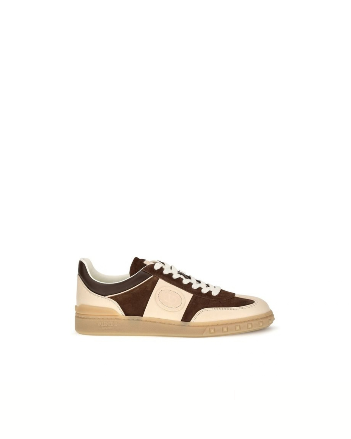 Valentino Garavani - Upvillage Sneakers Marroni e Beige in Suede e Pelle