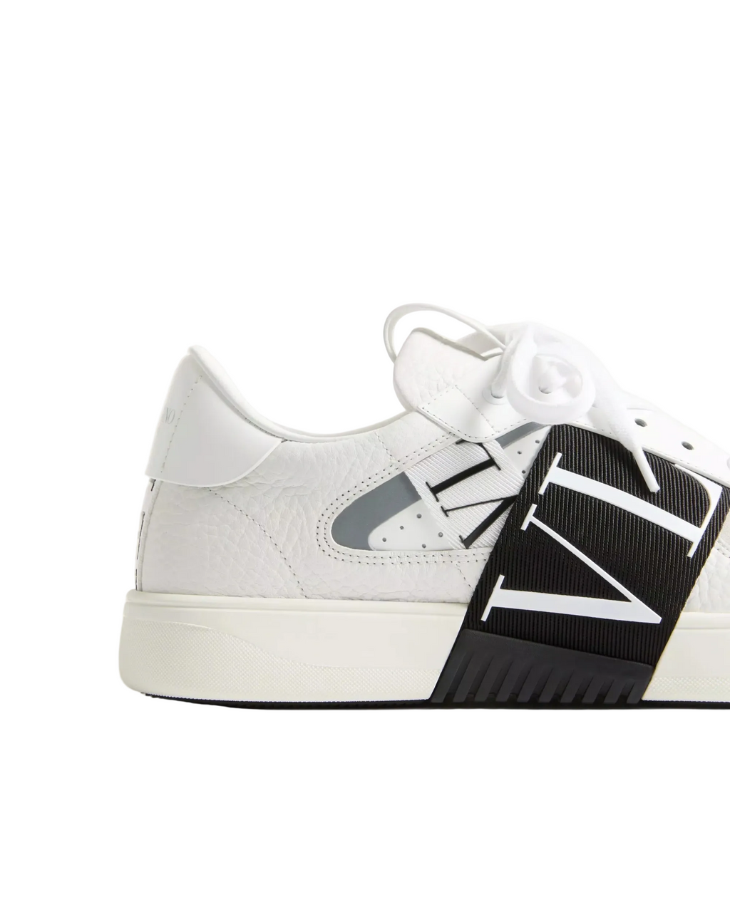 Valentino Garavani - VL7N White Leather Low-Top Sneakers