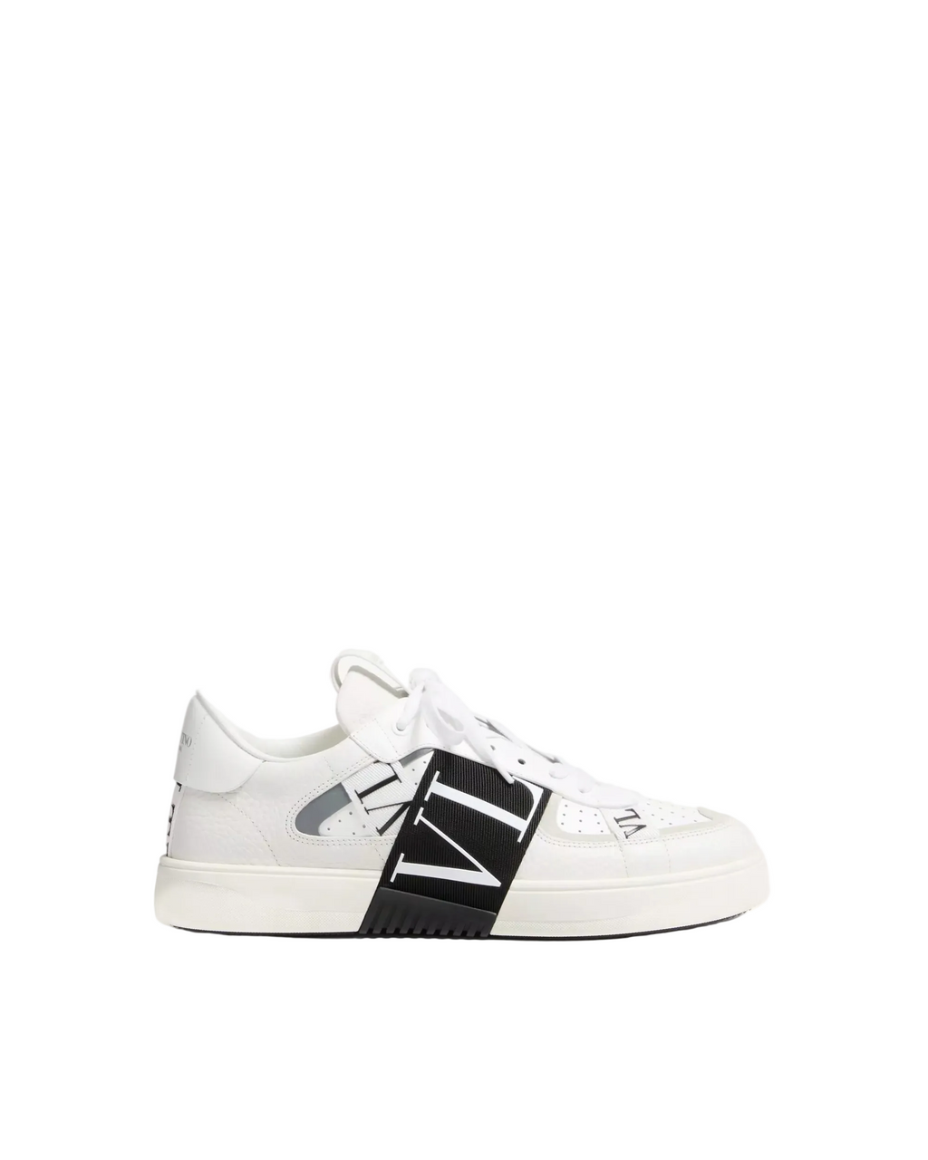 Valentino Garavani - VL7N White Leather Low-Top Sneakers