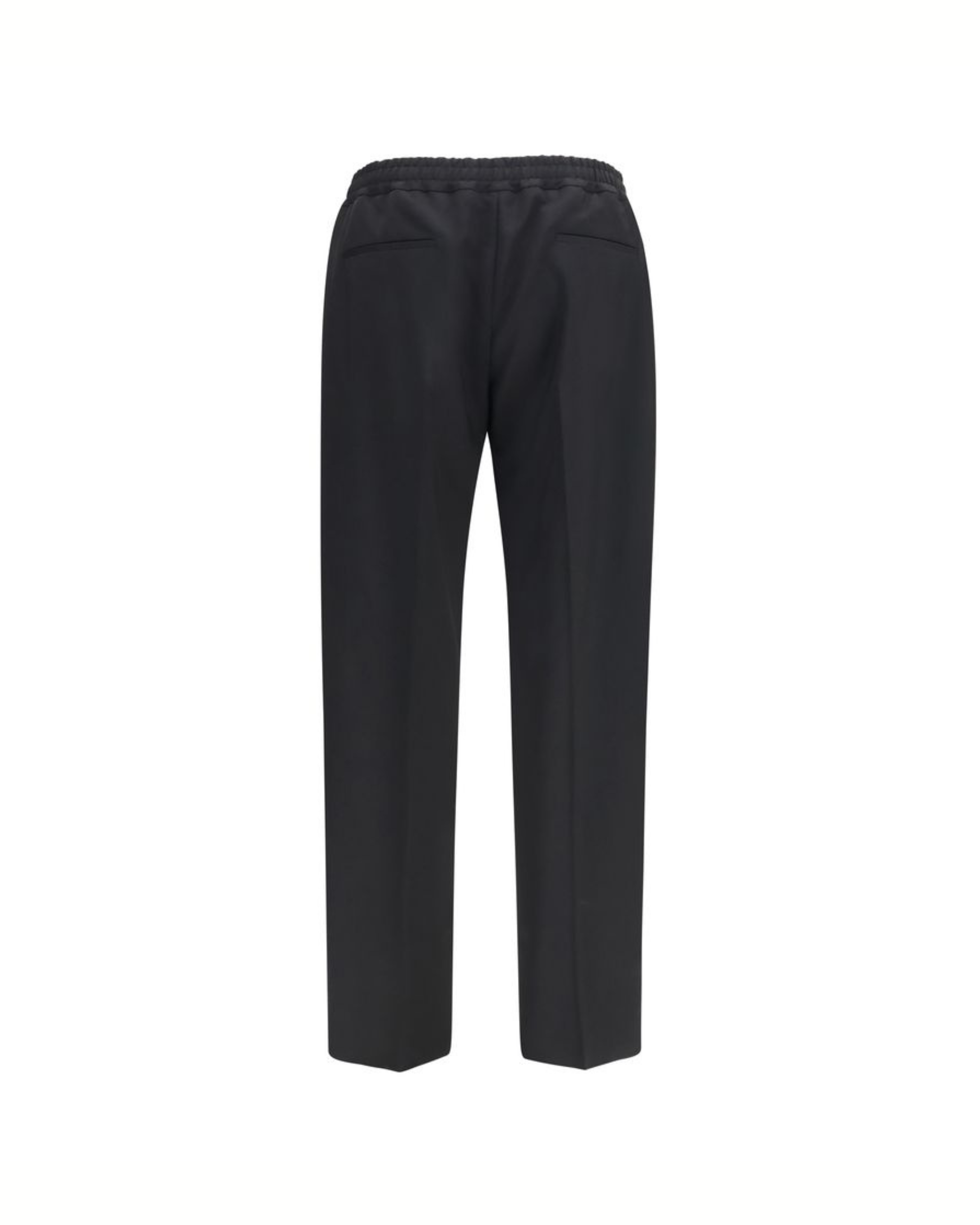 Valentino Garavani VLogo Embroidered Cotton Gabardine Pants Neri