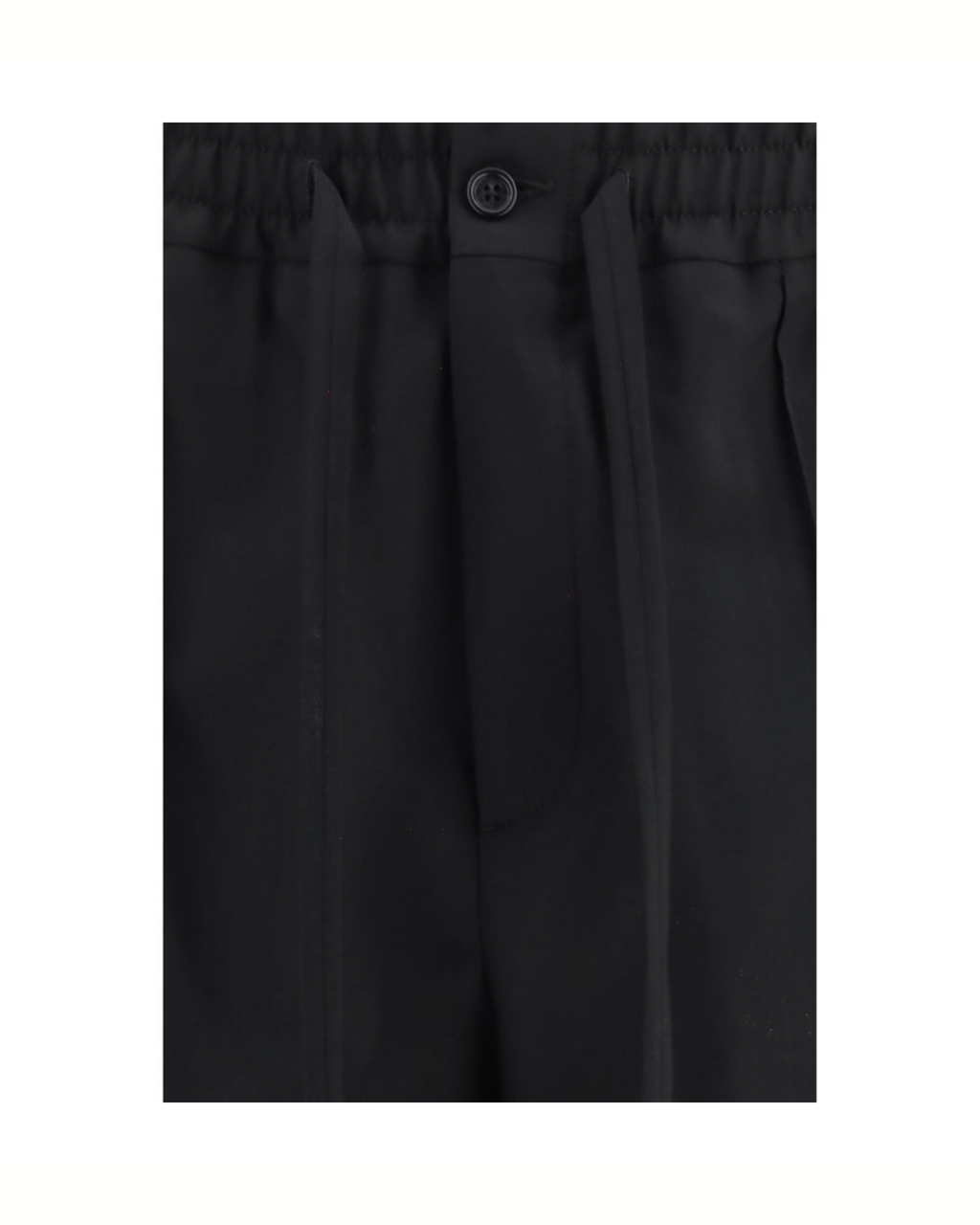 Valentino Garavani VLogo Embroidered Cotton Gabardine Pants Neri