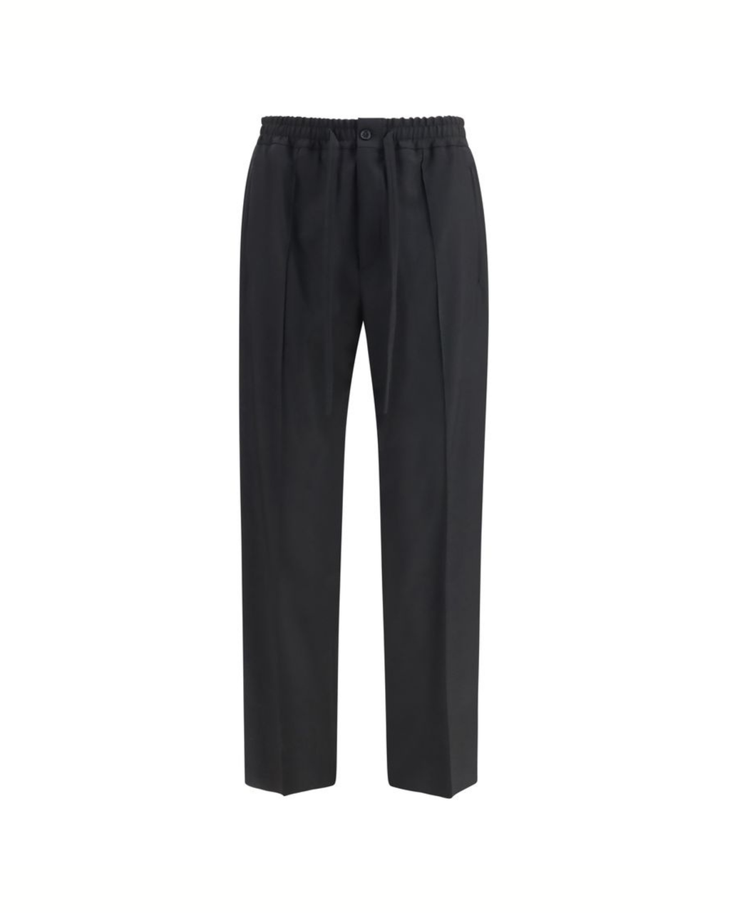Valentino Garavani VLogo Embroidered Cotton Gabardine Pants Neri