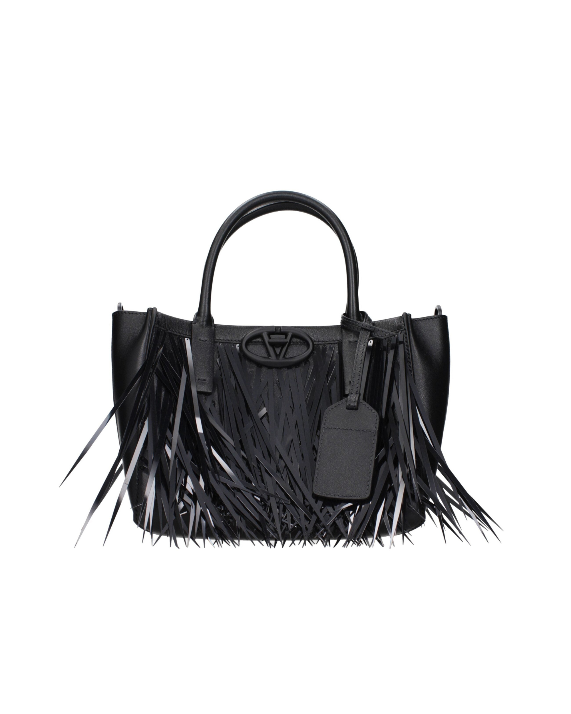 Valentino Garavani – VLogo Fringe Leather Mini Tote Bag