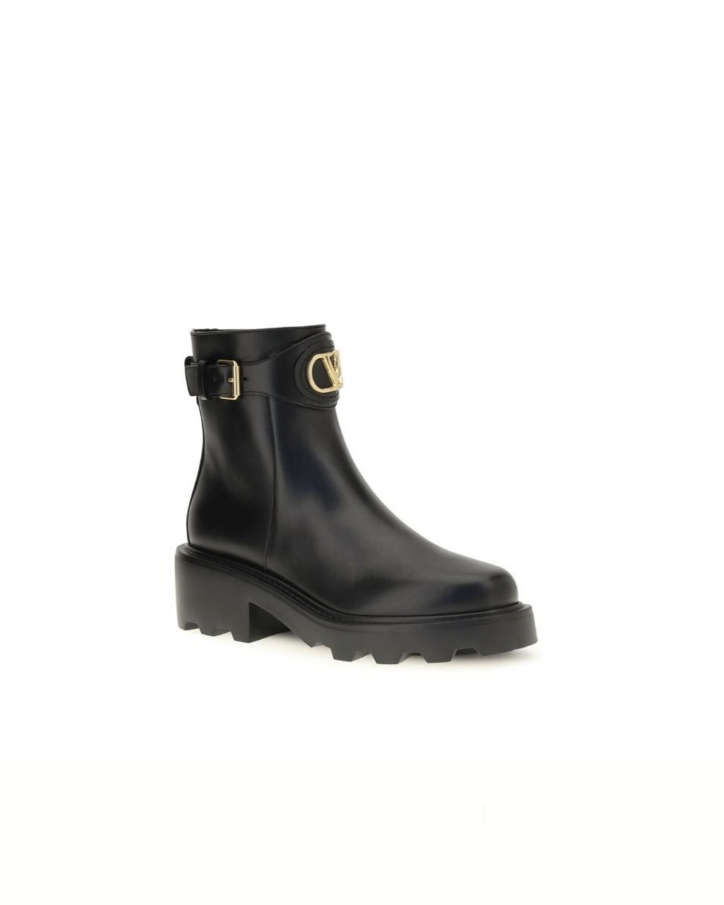 Valentino Garavani VLogo Signature Ankle Boots Neri in Pelle