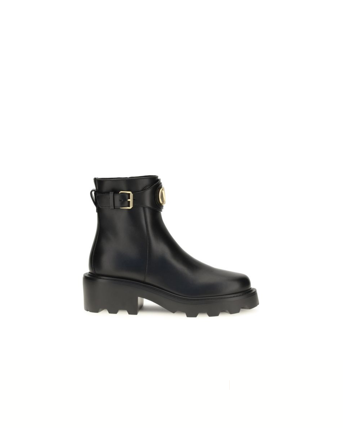 Valentino Garavani VLogo Signature Ankle Boots Neri in Pelle