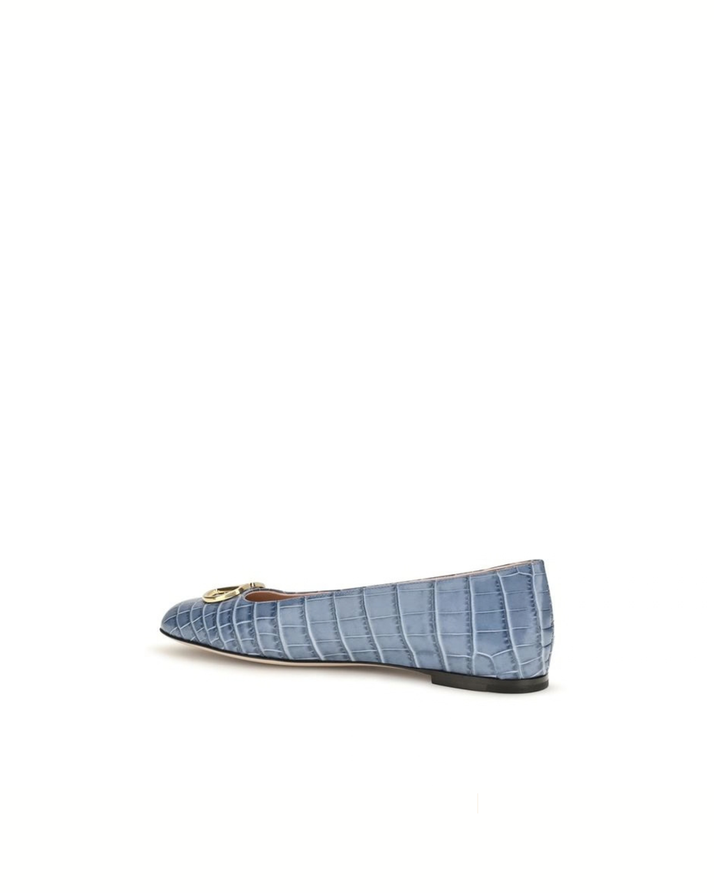 Blue Calf Leather Bos Taurus Ballet Flats
