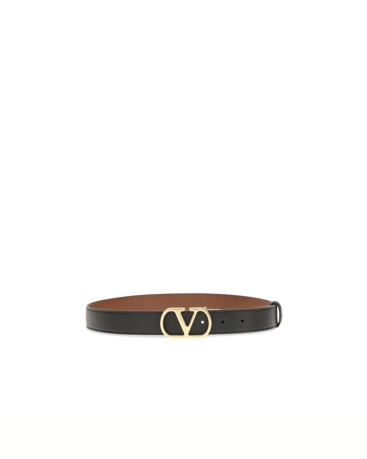 Valentino Garavani VLogo Signature Cintura Reversibile Nera 30 mm