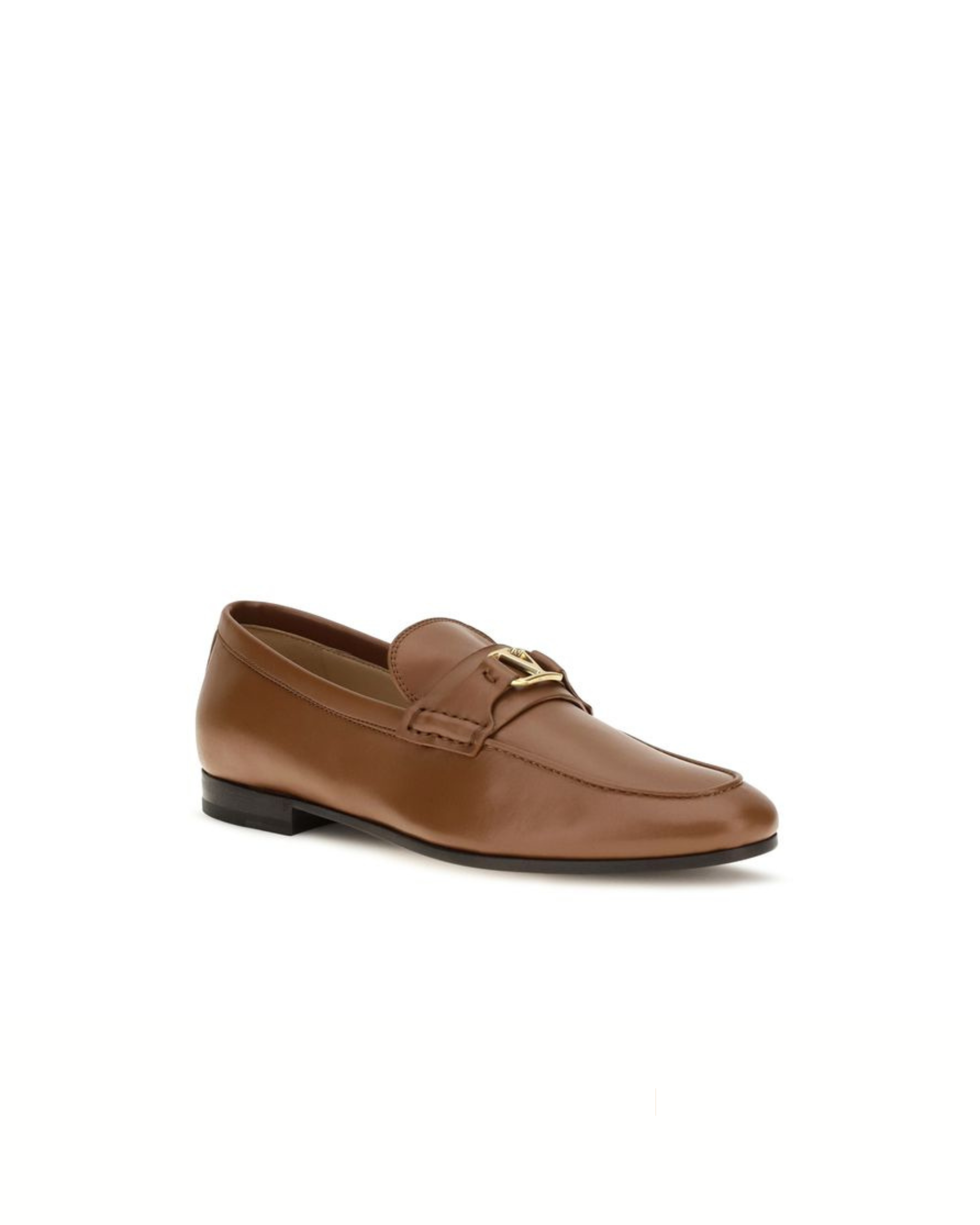 Valentino Garavani VLogo Signature Loafers in Nappa Marrone