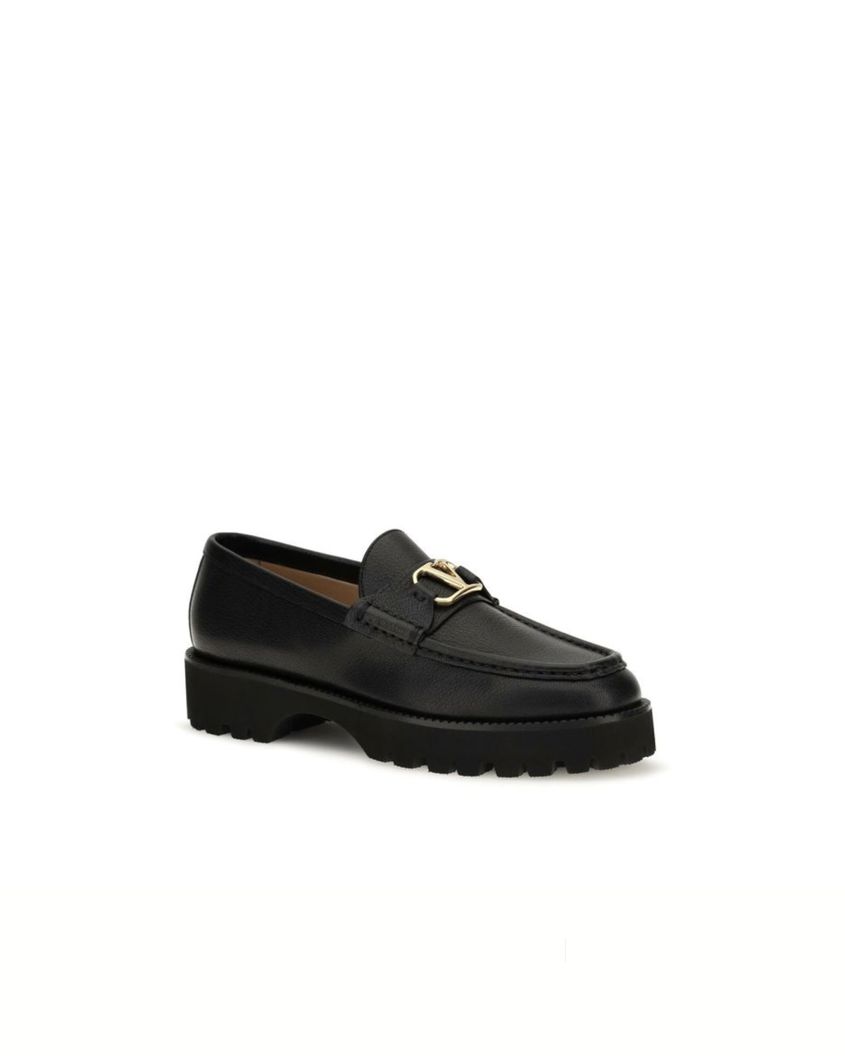 Valentino Garavani - VLogo Signature Loafers Neri in Pelle
