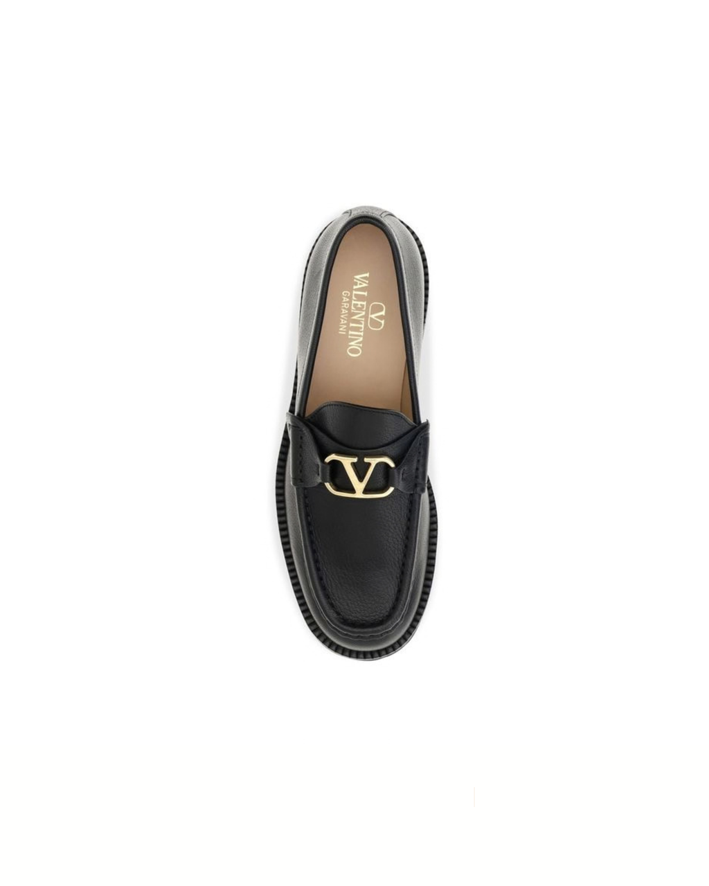 Valentino Garavani - VLogo Signature Loafers Neri in Pelle