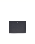 Valentino Garavani VLogo Signature Pouch in Pelle Nera