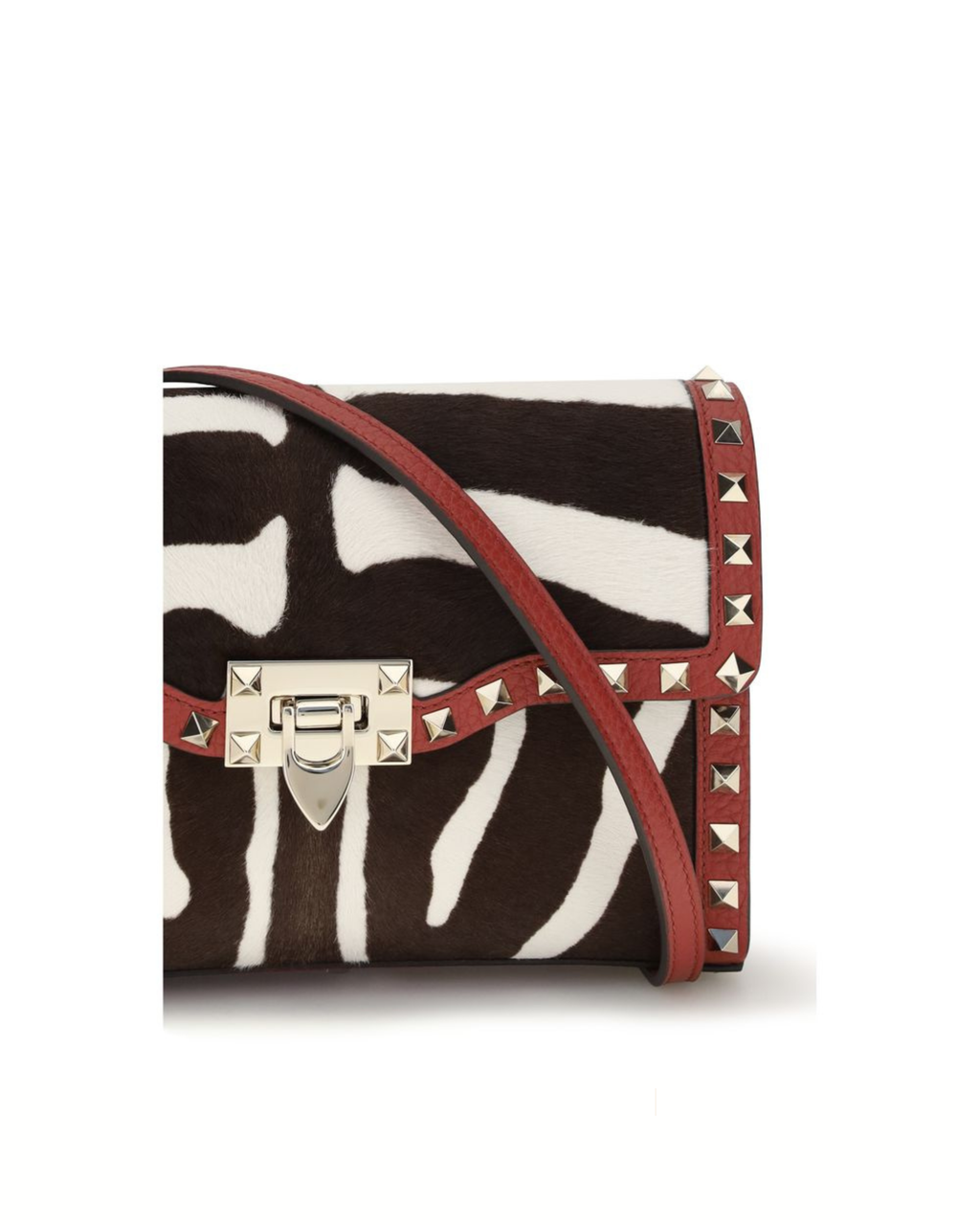 Valentino Garavani – Zebra Print Rockstud Shoulder Bag