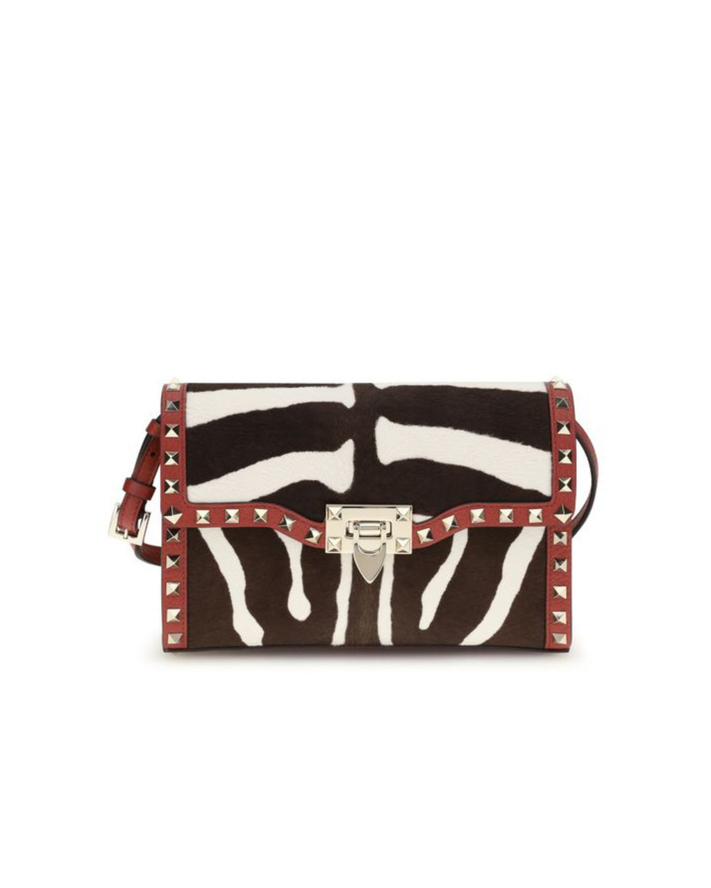 Valentino Garavani – Zebra Print Rockstud Shoulder Bag