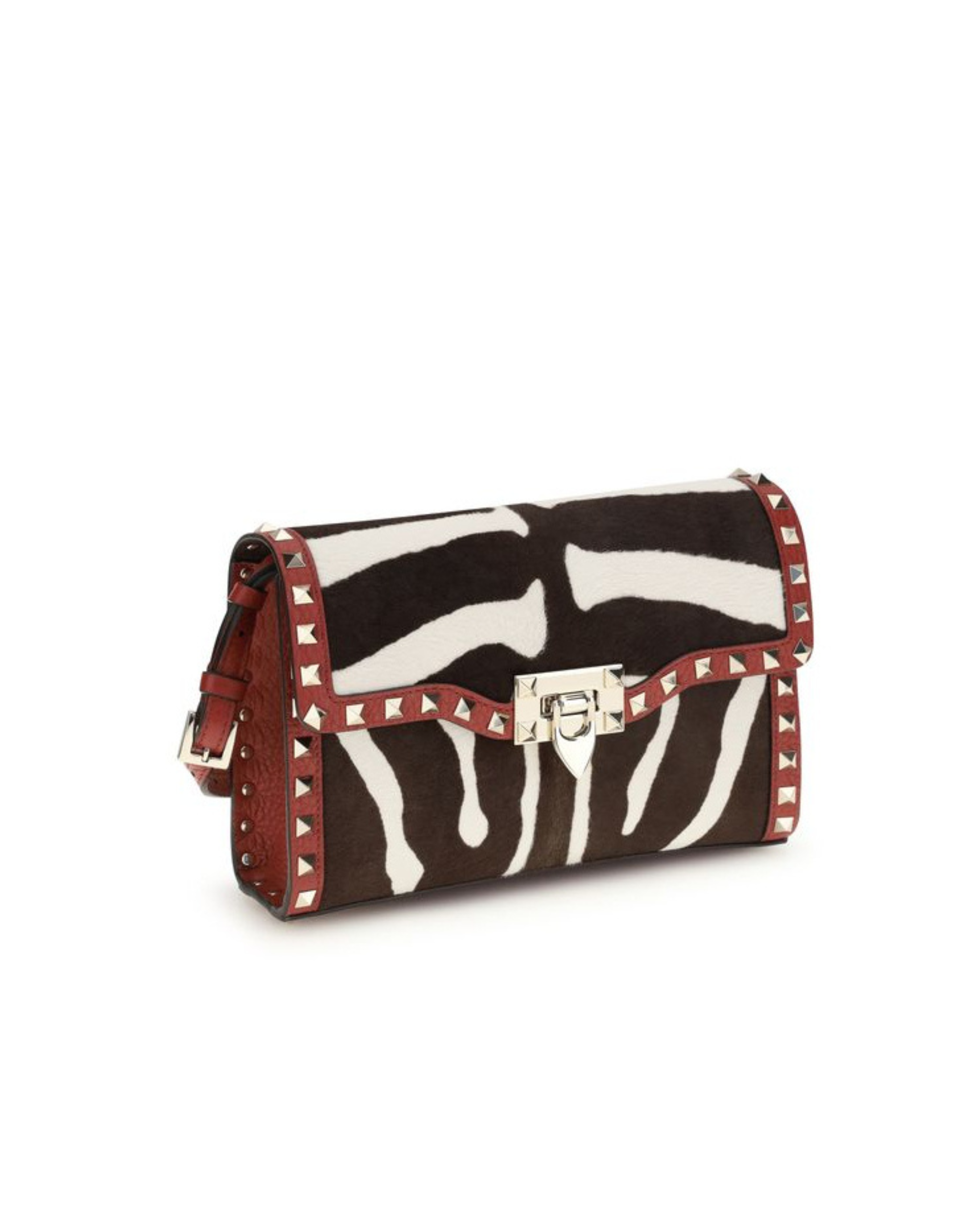 Valentino Garavani – Zebra Print Rockstud Shoulder Bag